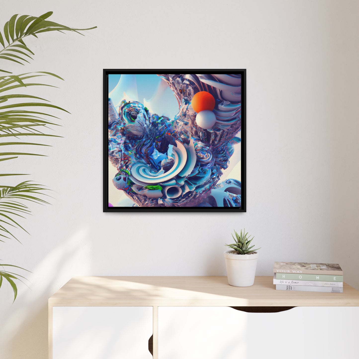 Temporal Flux 2 - on Framed Canvas