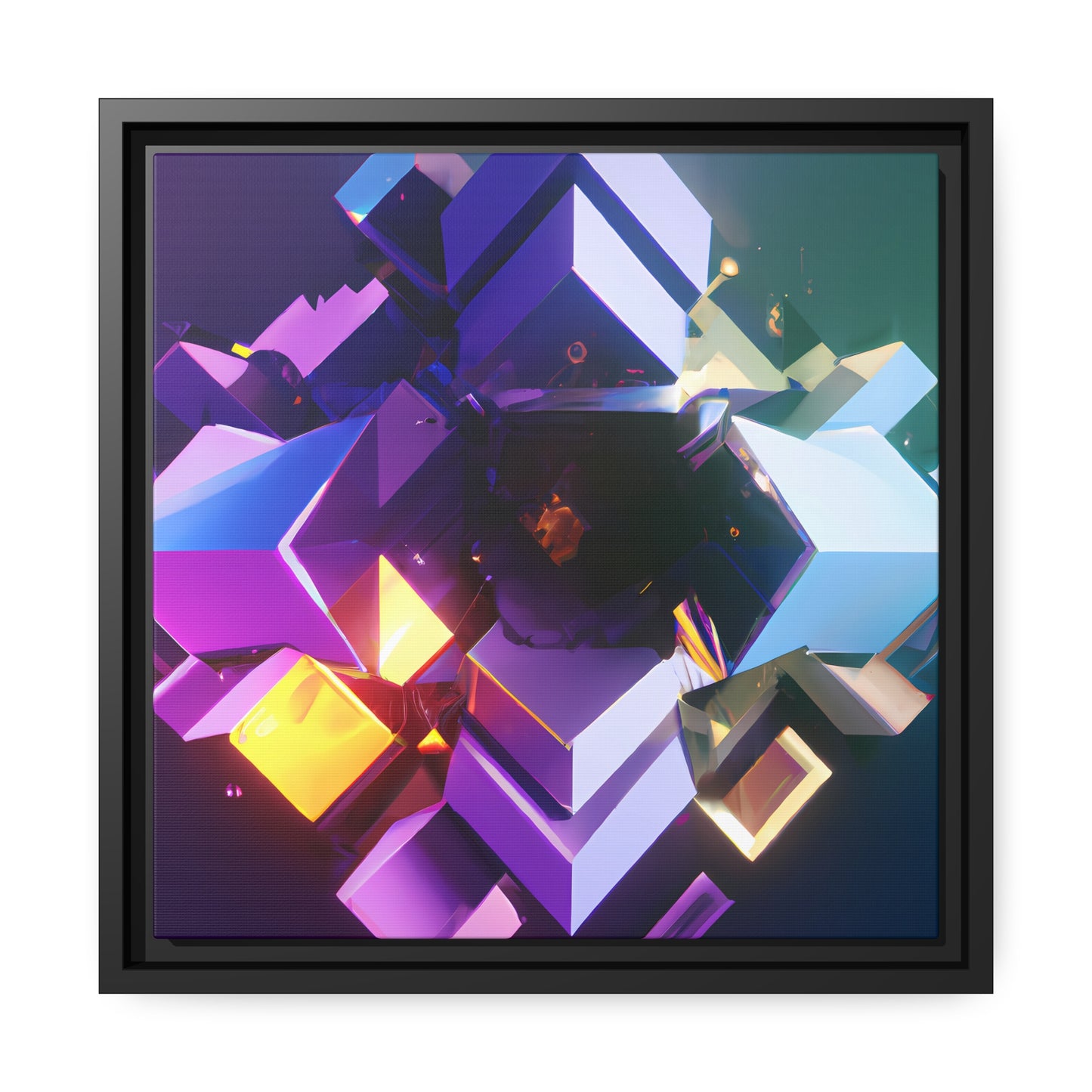 Temporal Flux 14 - on Framed Canvas