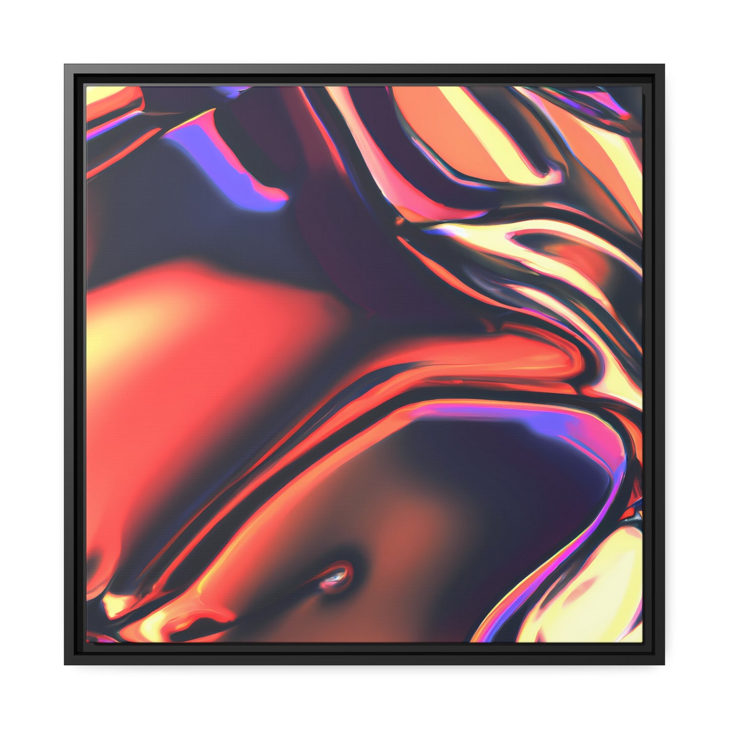 Neon Nexus 15 - on Framed Canvas