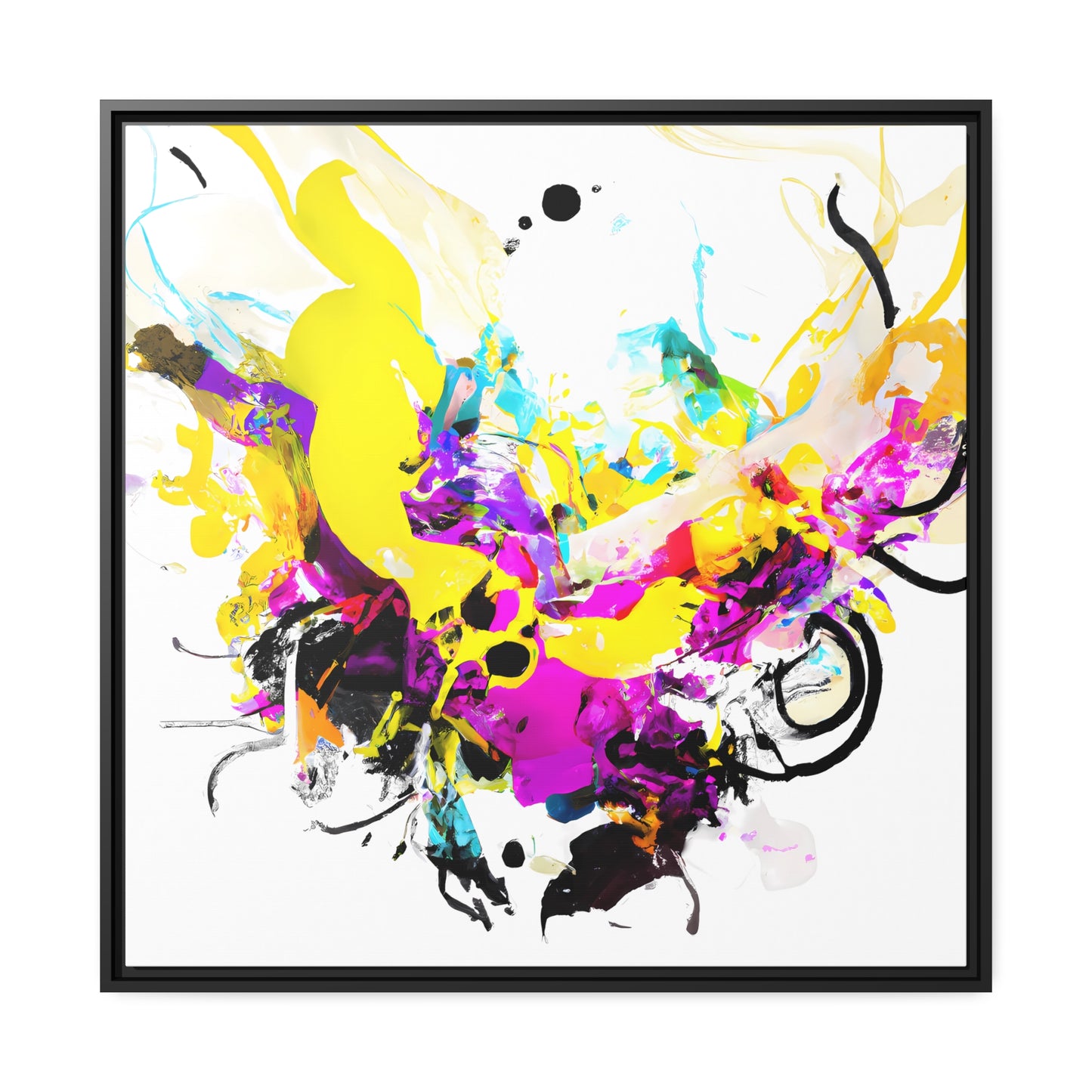 Fabstract 44 - on Framed Canvas