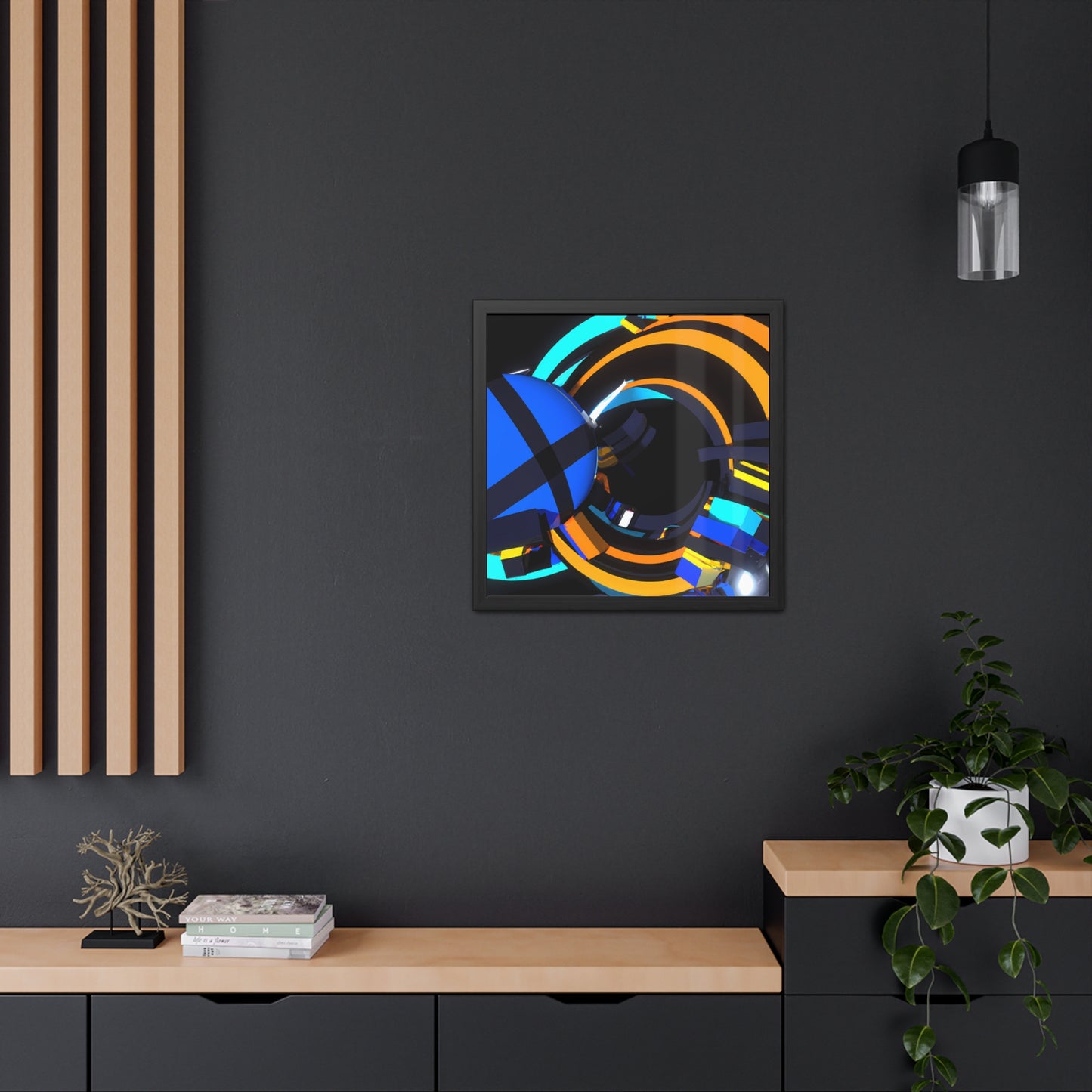 Temporal Flux 3 - on Framed Print