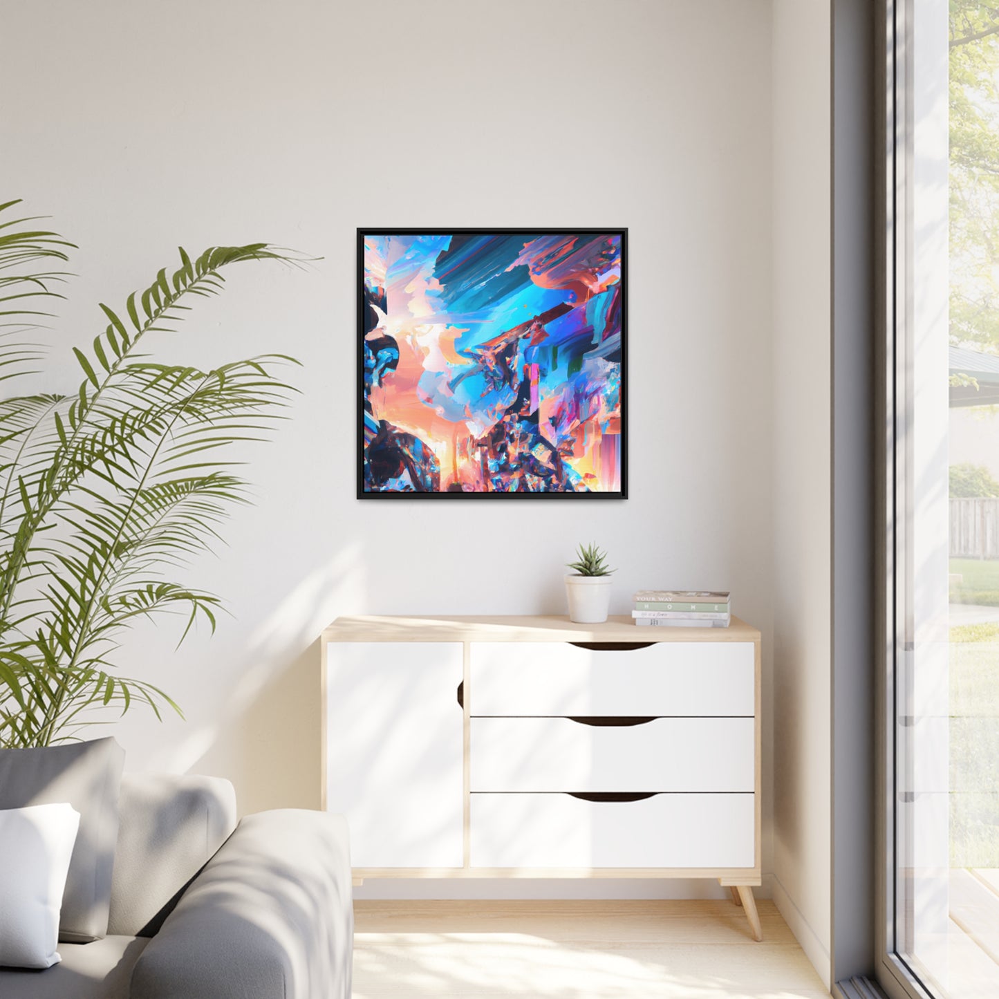 Temporal Flux 1 - on Framed Canvas