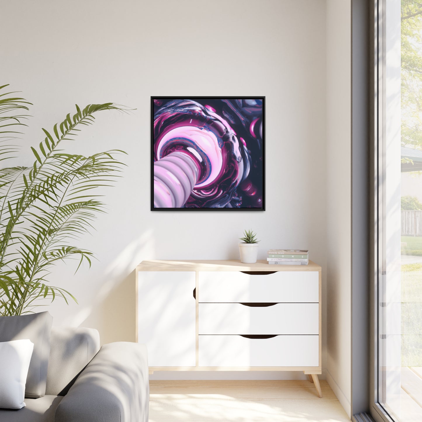 Temporal Flux 15 - on Framed Canvas