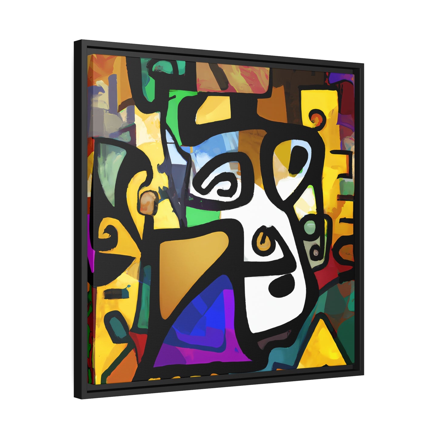 Fabstract 12 - on Framed Canvas