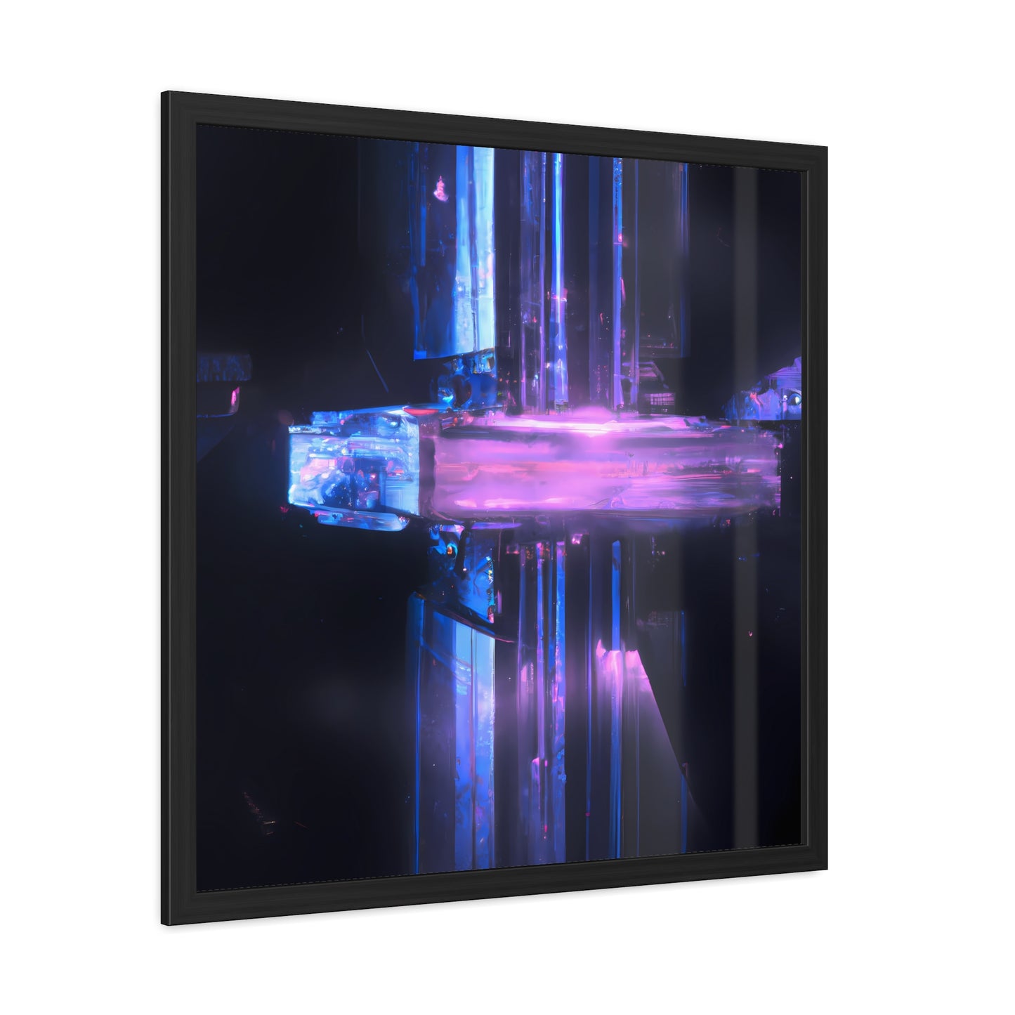 Neon Nexus 16 - on Framed Print