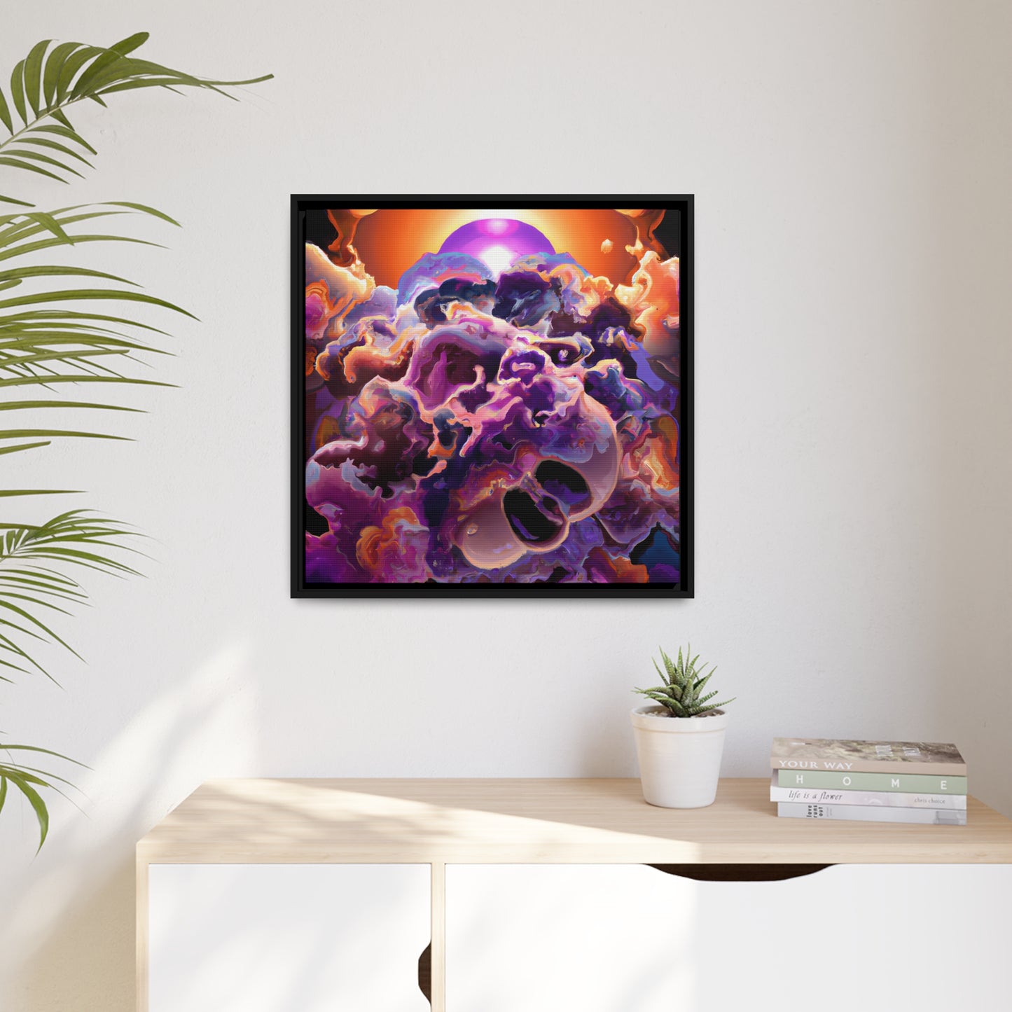 Temporal Flux 5 - on Framed Canvas