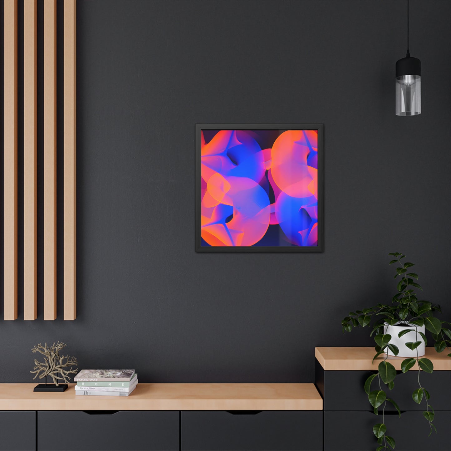 Neon Nexus 5 - on Framed Print