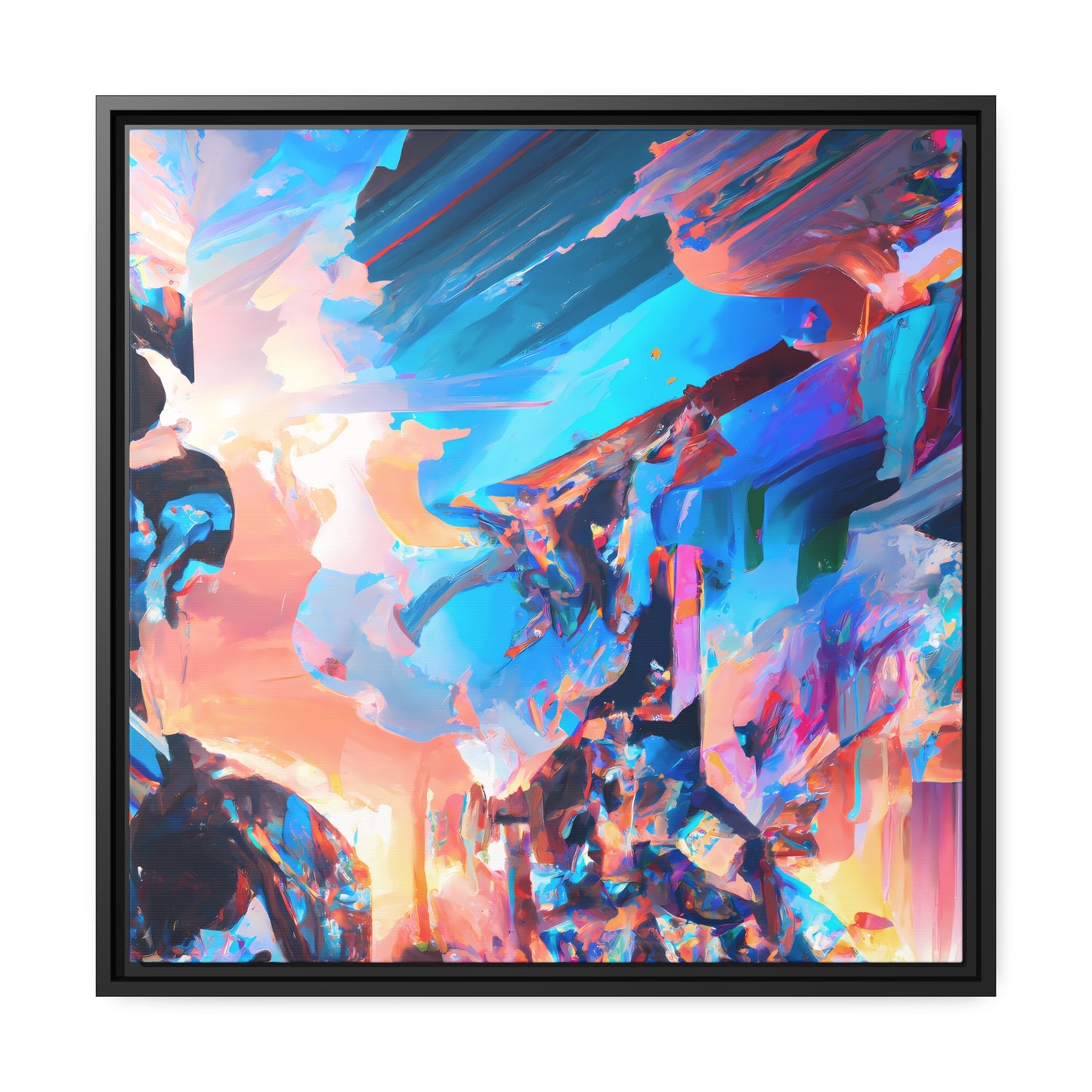 Temporal Flux 1 - on Framed Canvas