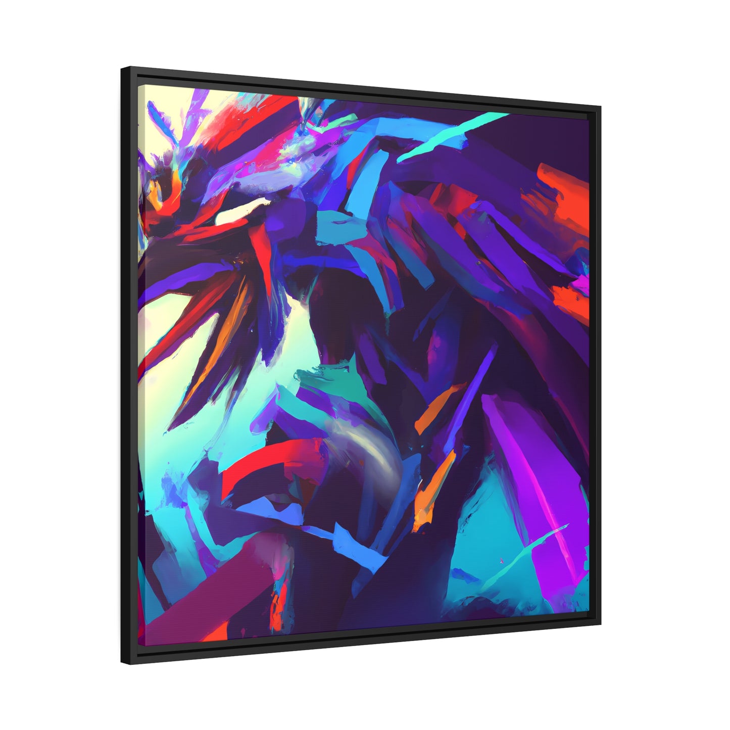 Fabstract 51 - on Framed Canvas