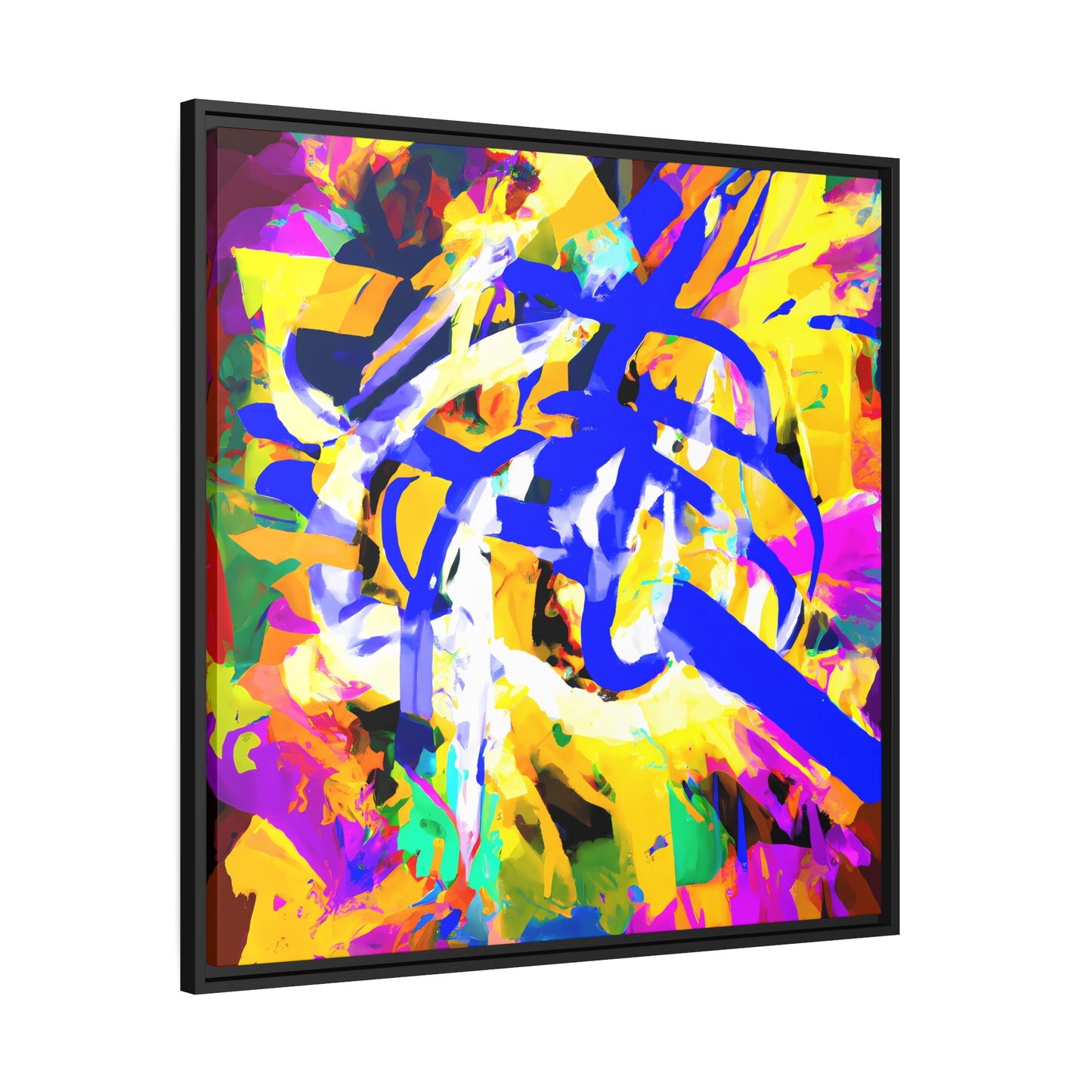 Fabstract 38 - on Framed Canvas