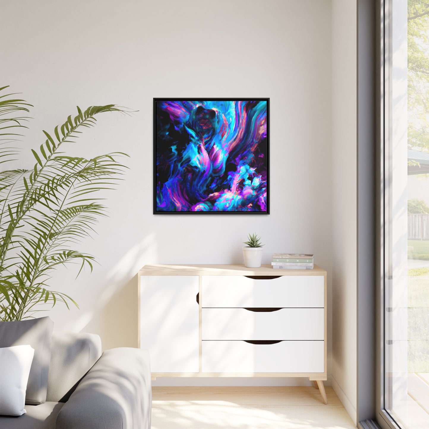 Quantum Euphoria 12 - on Framed Canvas