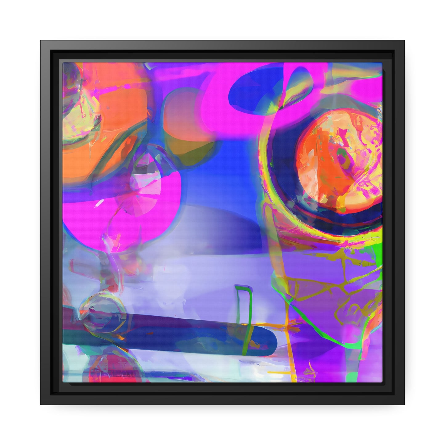 Future Graffiti 10 - on Framed Canvas