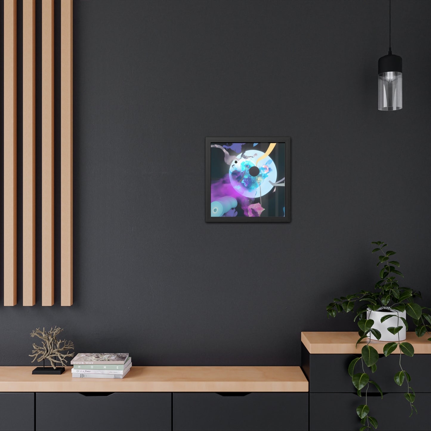 Neon Nexus 1 - on Framed Print