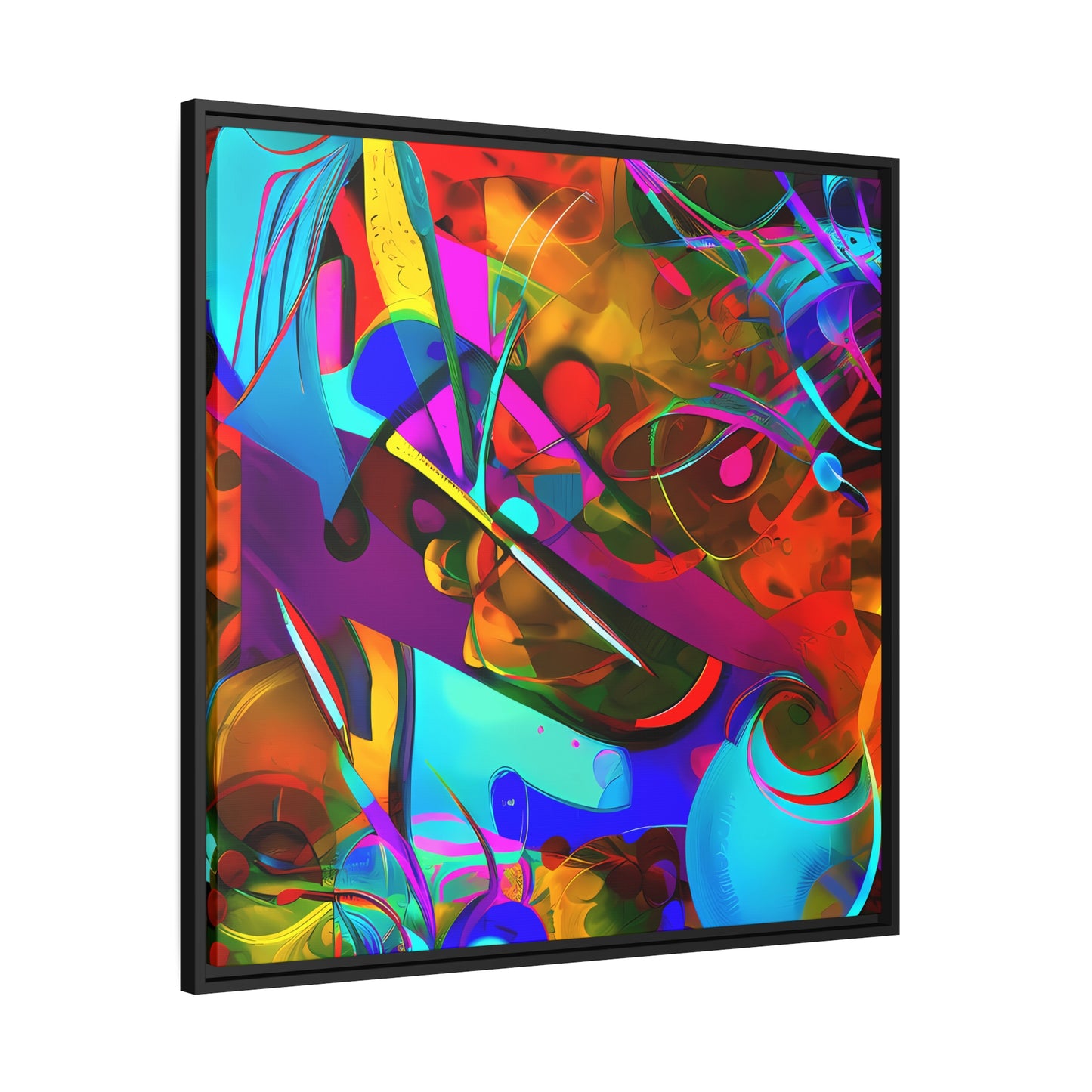 Fabstract 67 - on Framed Canvas