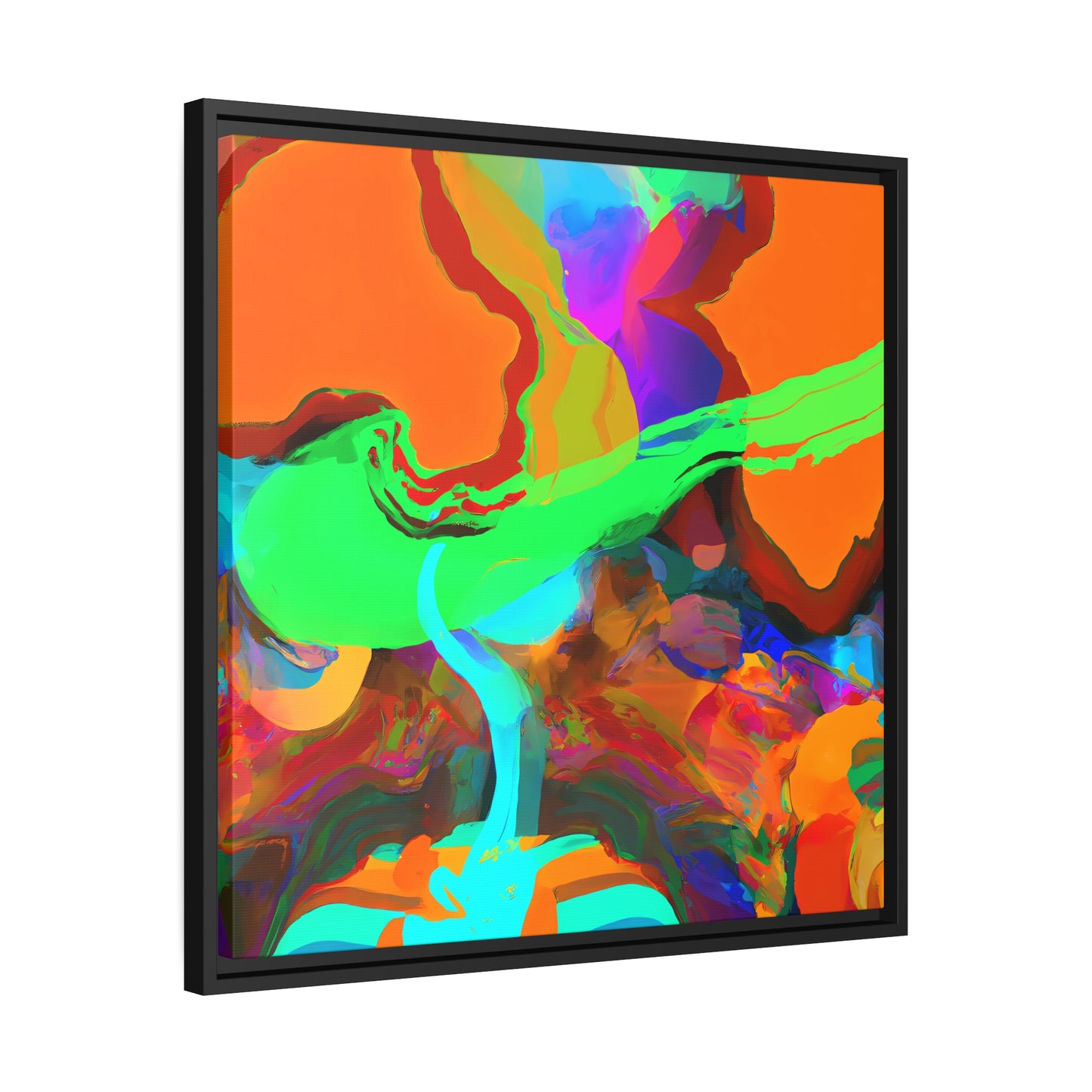 Fabstract 23 - on Framed Canvas