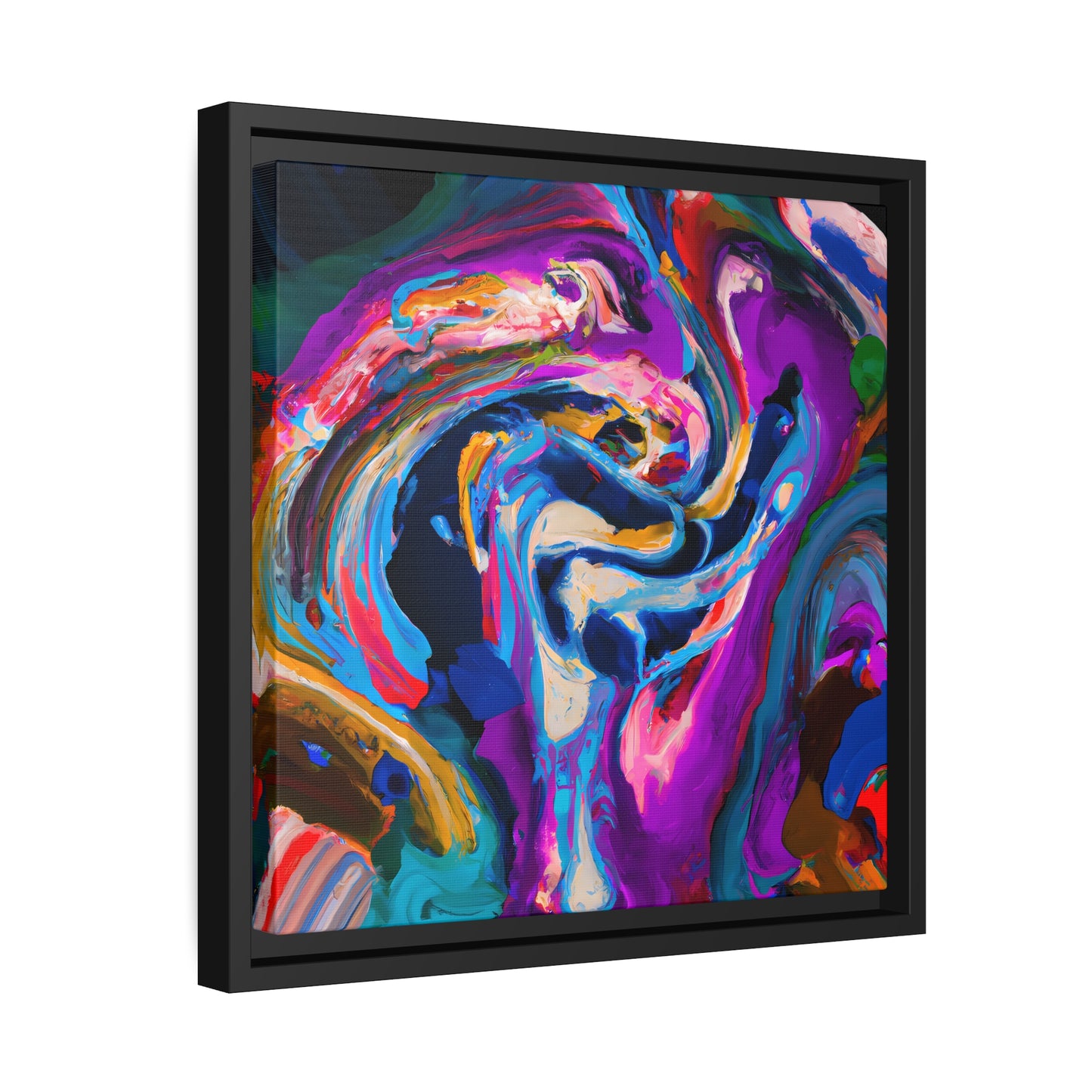 Fabstract 84 - on Framed Canvas