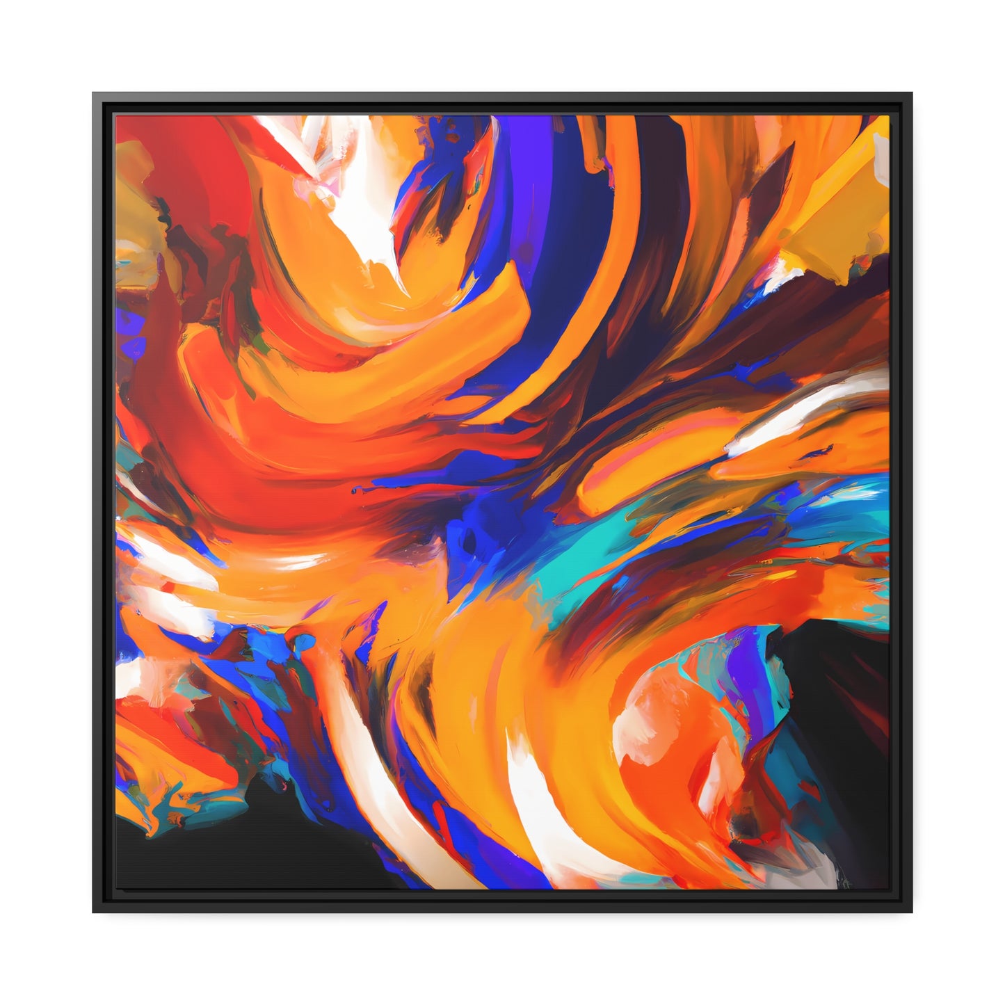 Fabstract 56 - on Framed Canvas