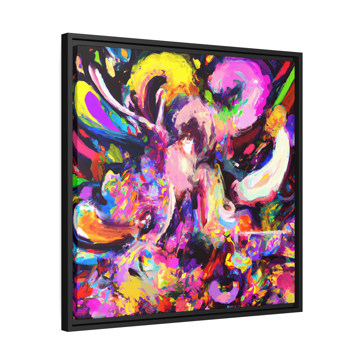 Fabstract 98 - on Framed Canvas