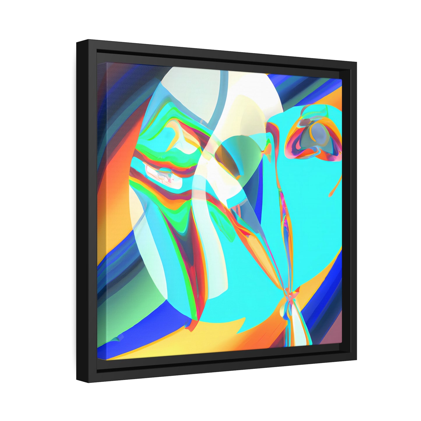 Neon Nexus 10 - on Framed Canvas