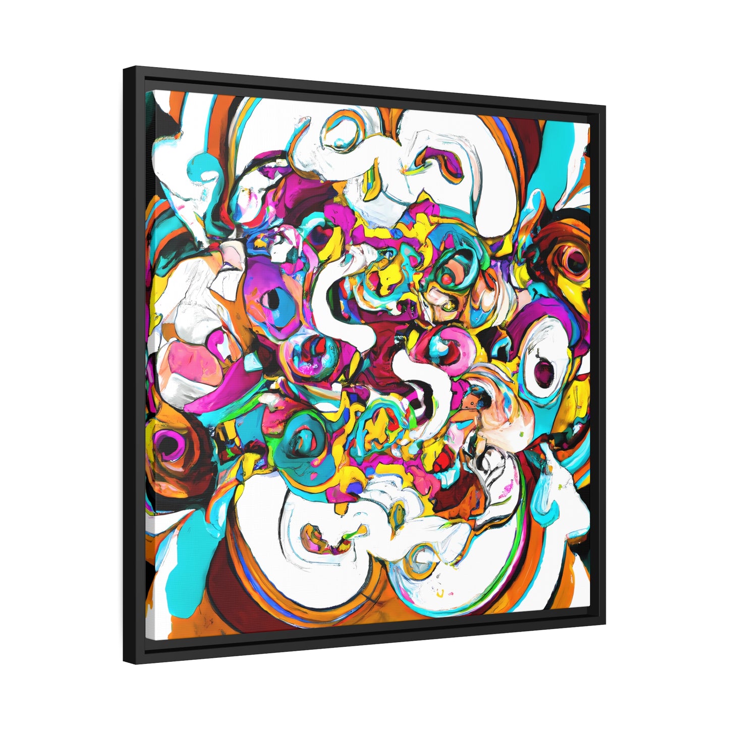 Fabstract 72 - on Framed Canvas