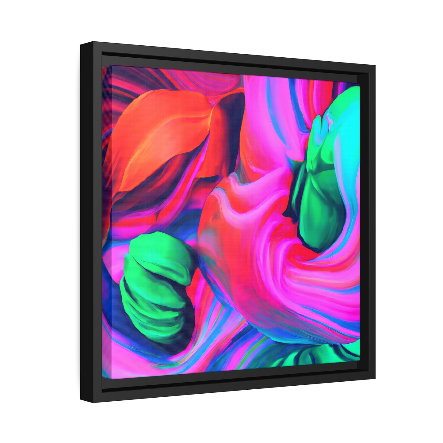 Fabstract 62 - on Framed Canvas