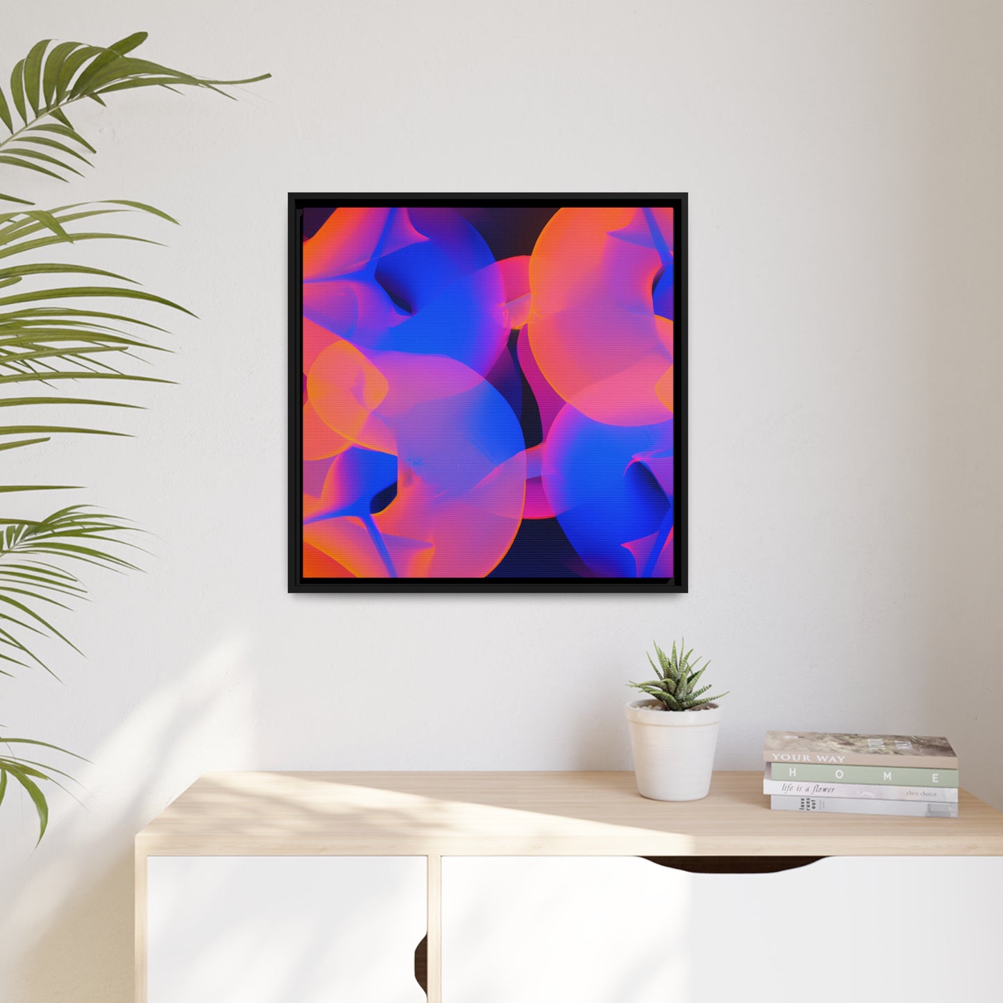 Neon Nexus 8 - on Framed Canvas