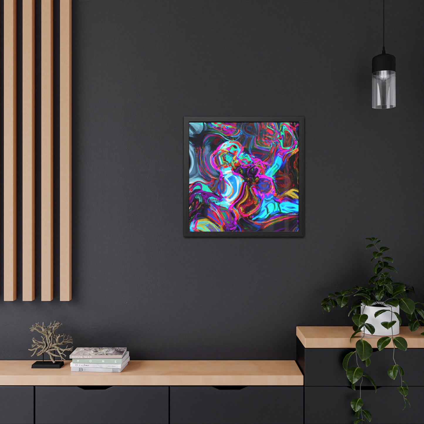 Fabstract 99 - on Framed Print