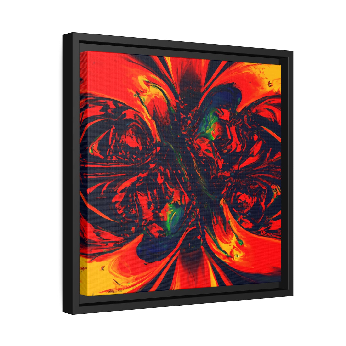 Fabstract 69 - on Framed Canvas