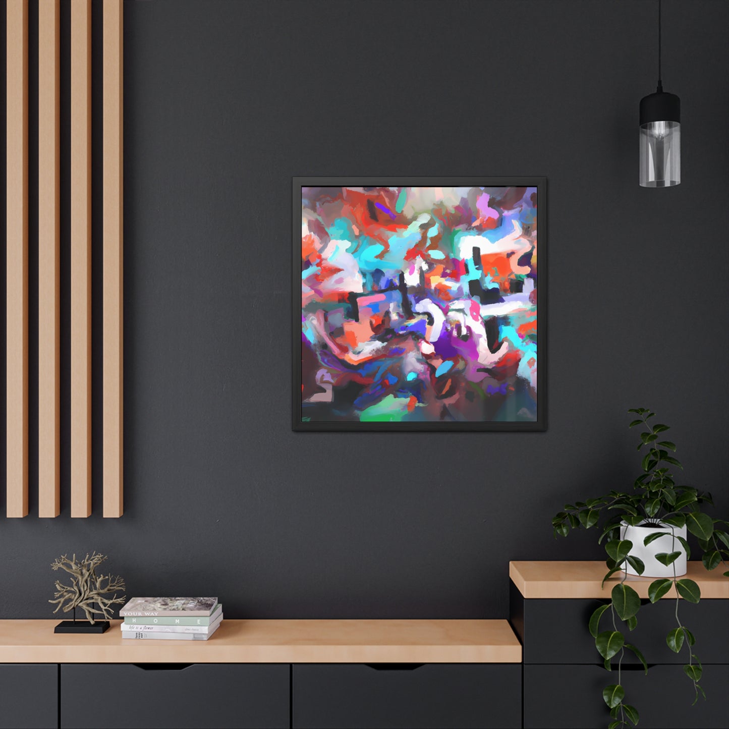 Fabstract 75 - on Framed Print