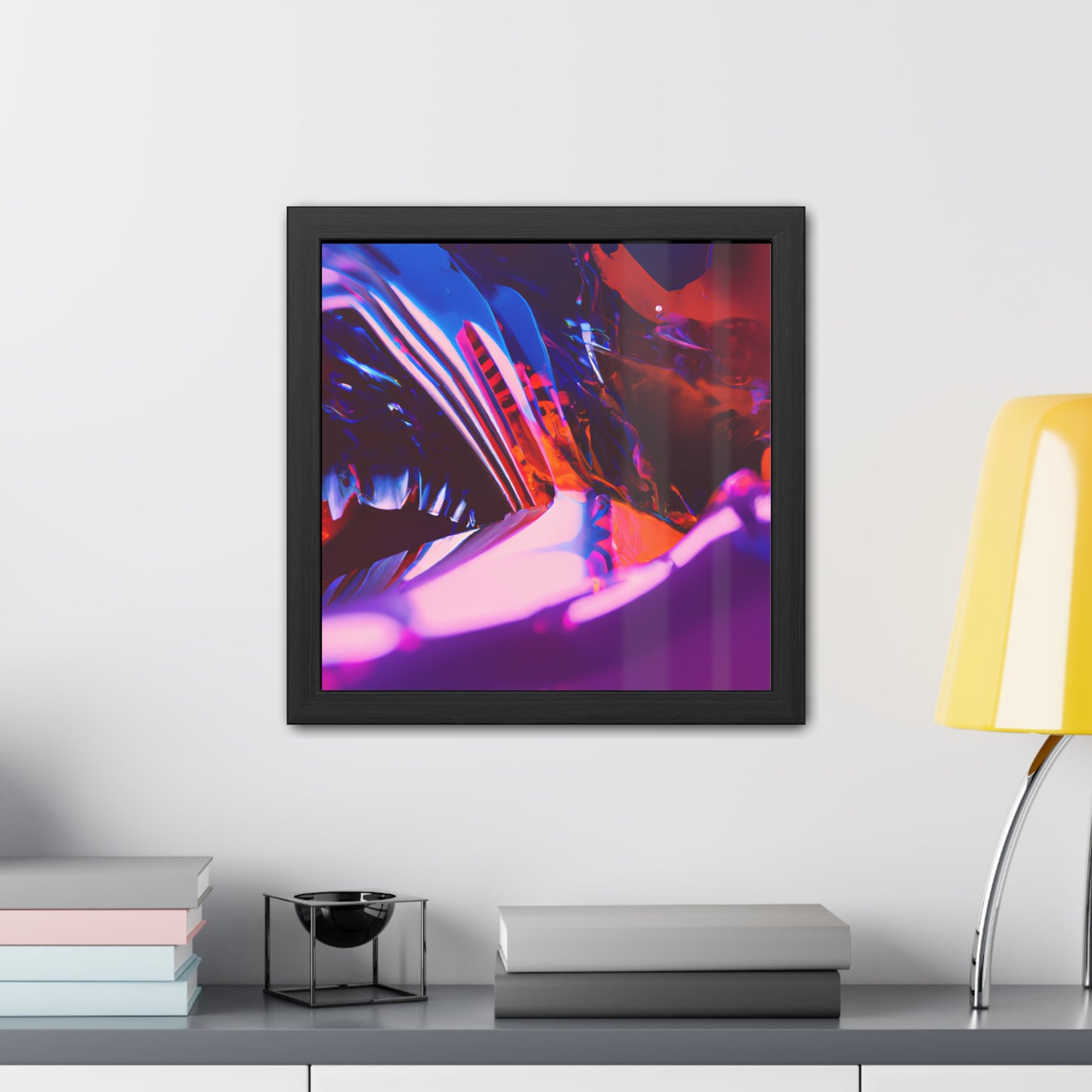 Neon Nexus 14 - on Framed Print