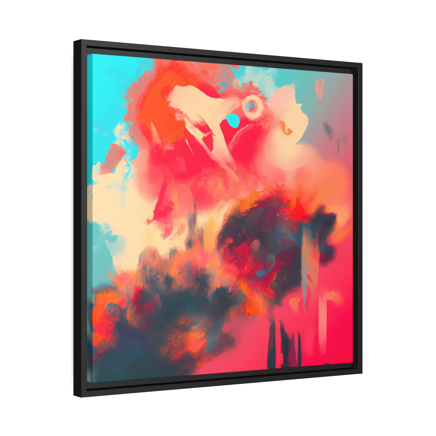 Fabstract 48 - on Framed Canvas