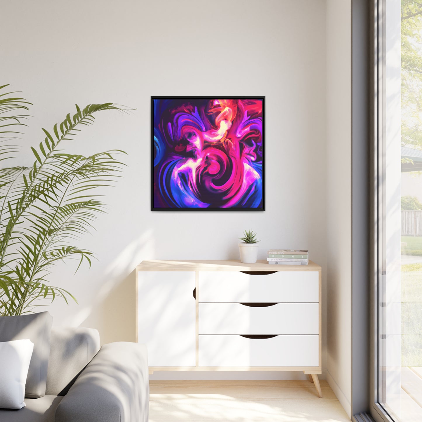 Quantum Euphoria 14 - on Framed Canvas