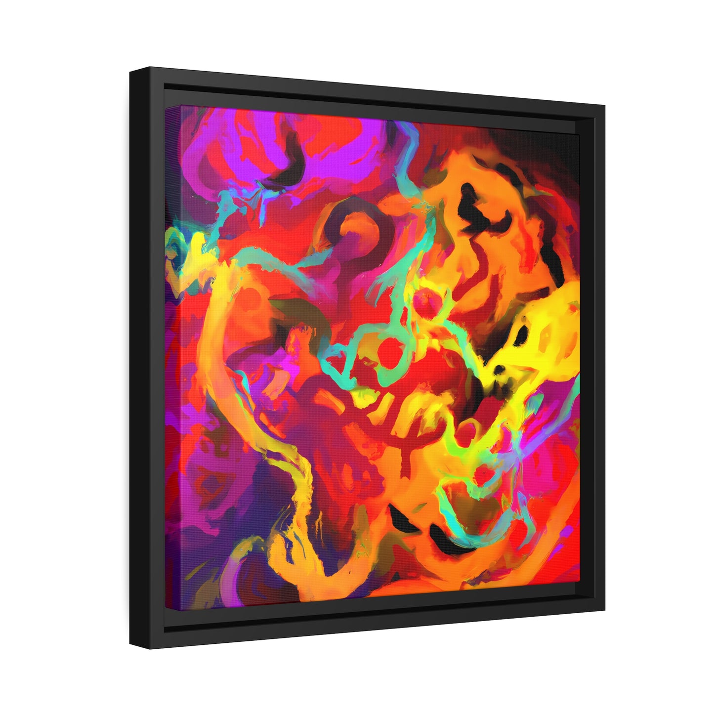 Fabstract 45 - on Framed Canvas