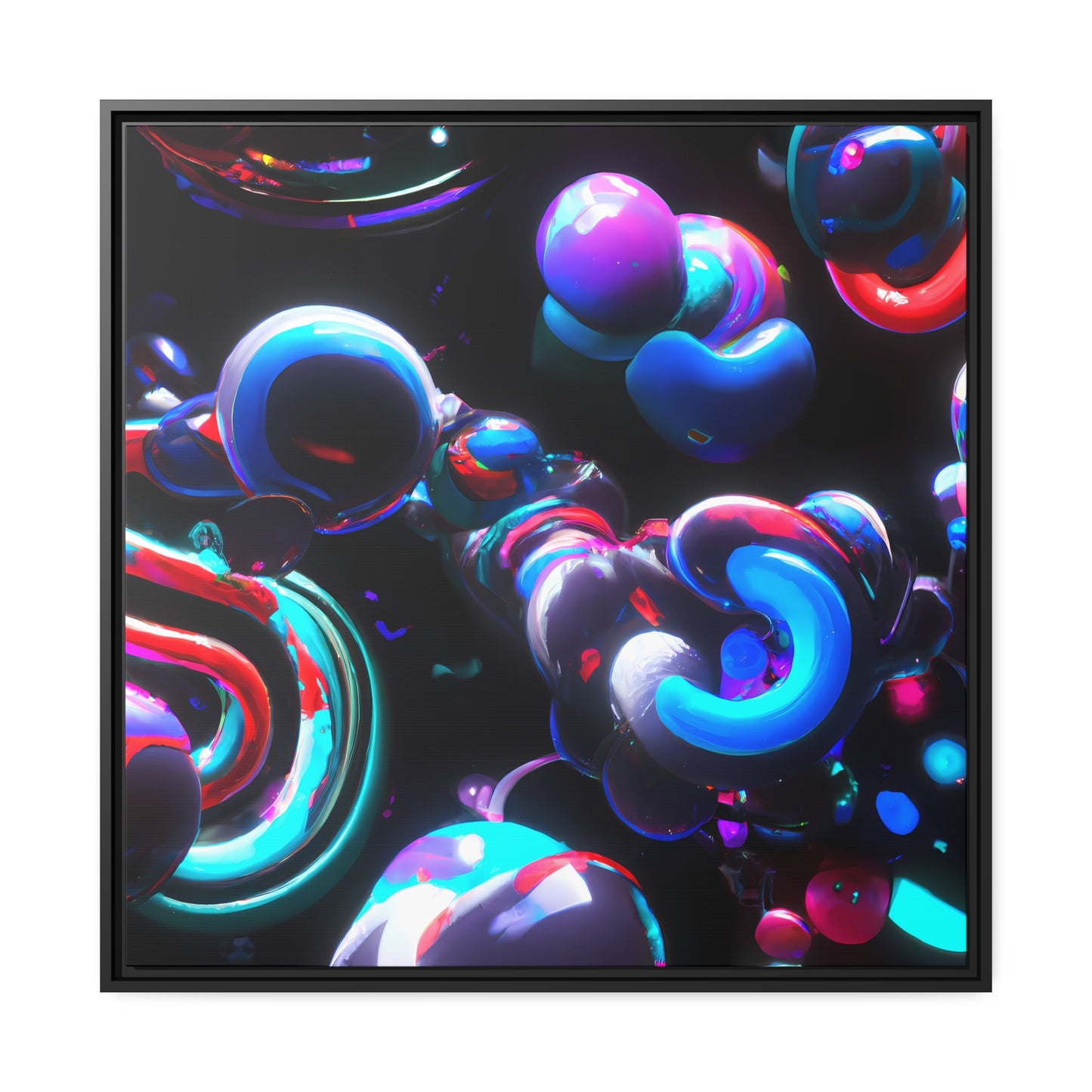 Temporal Flux 19 - on Framed Canvas