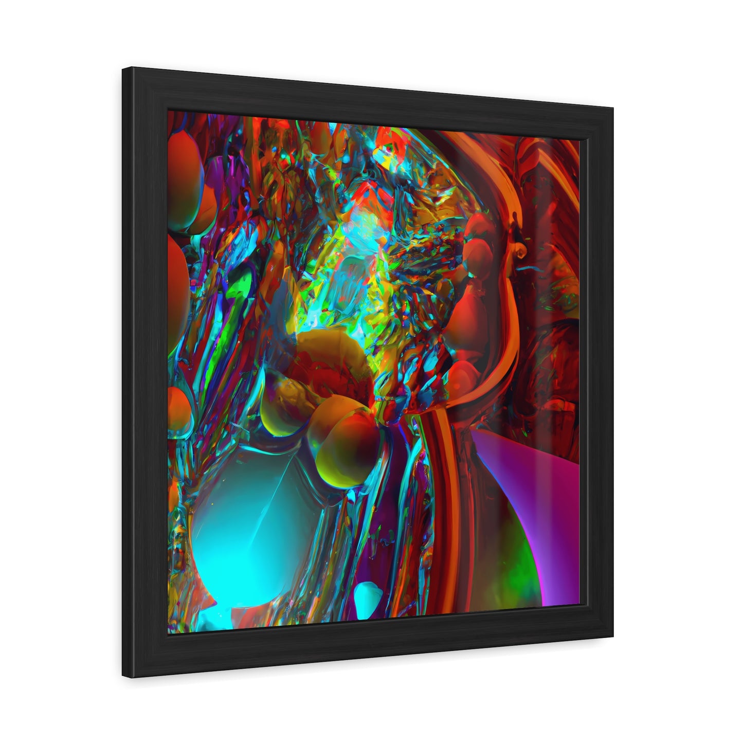 Neon Nexus 10 - on Framed Print