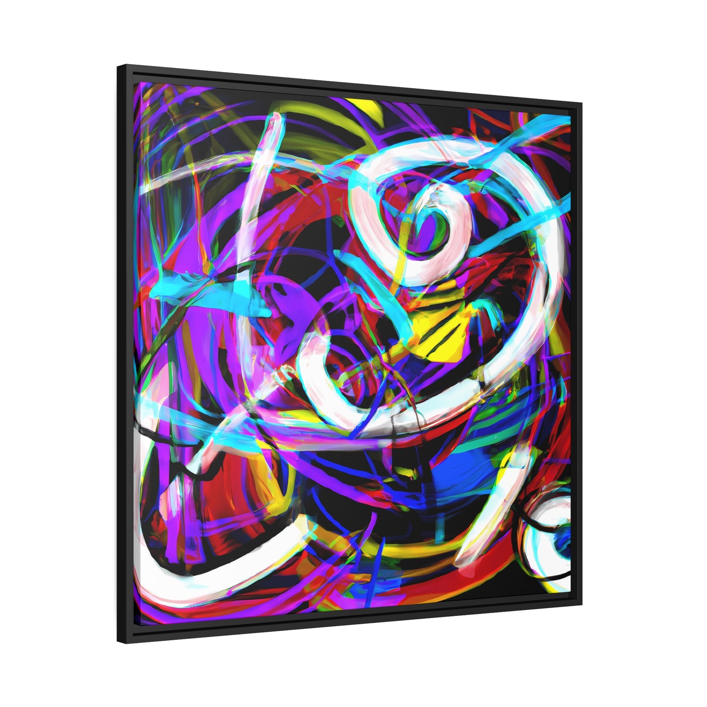 Fabstract 55 - on Framed Canvas