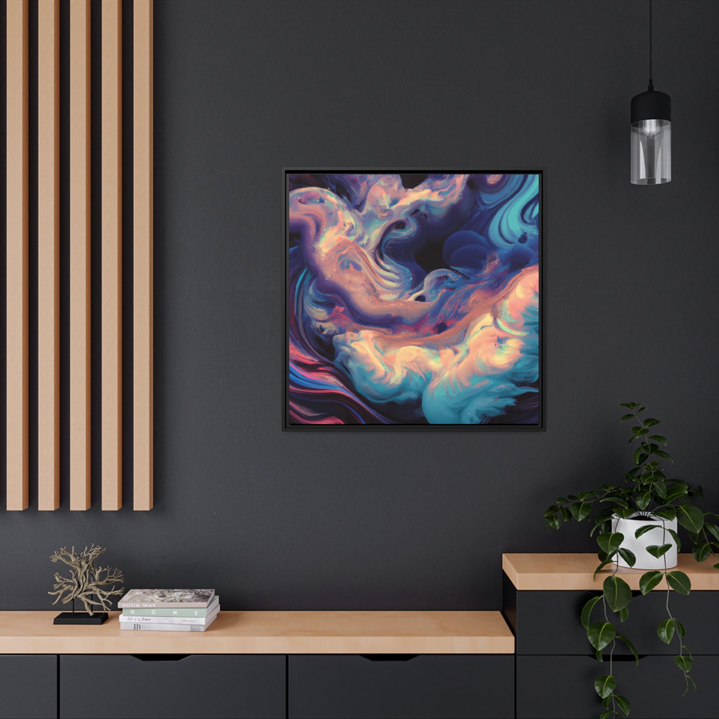 Quantum Euphoria 9 - on Framed Canvas