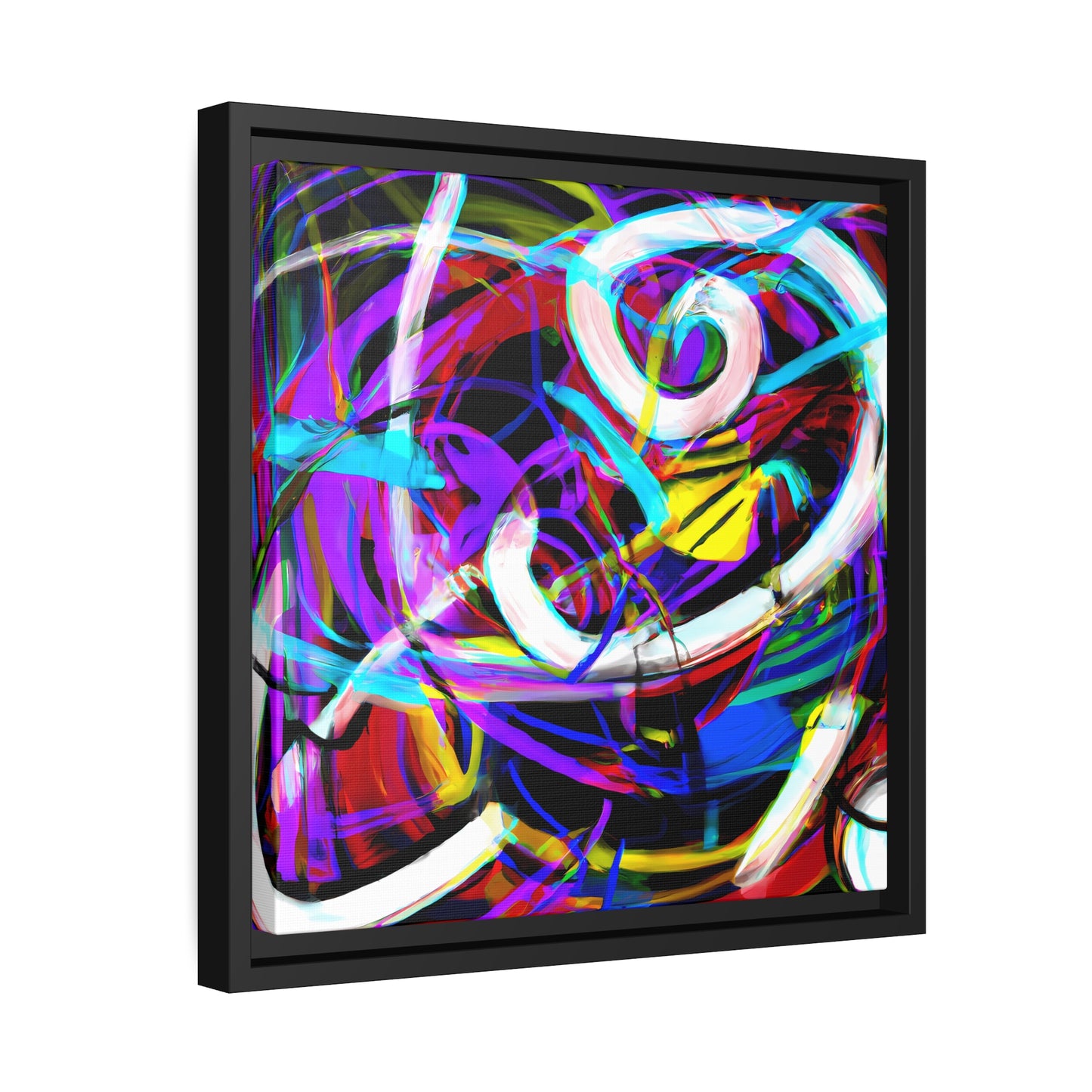 Fabstract 55 - on Framed Canvas