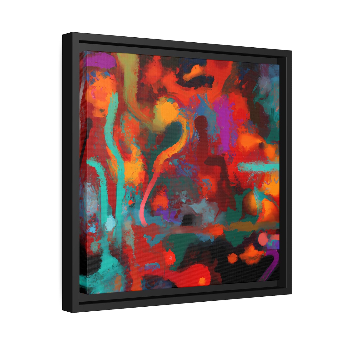 Fabstract 80 - on Framed Canvas