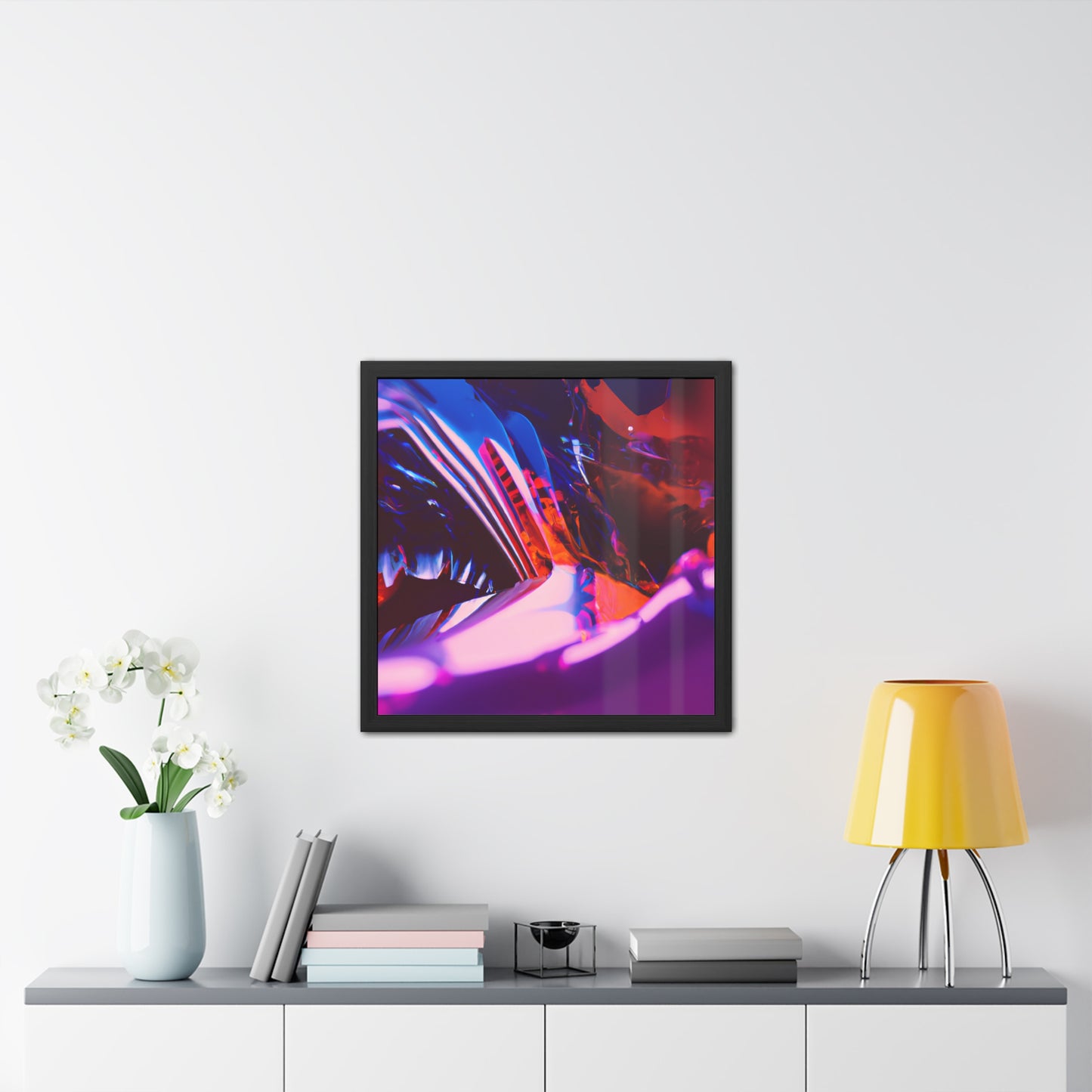 Neon Nexus 14 - on Framed Print