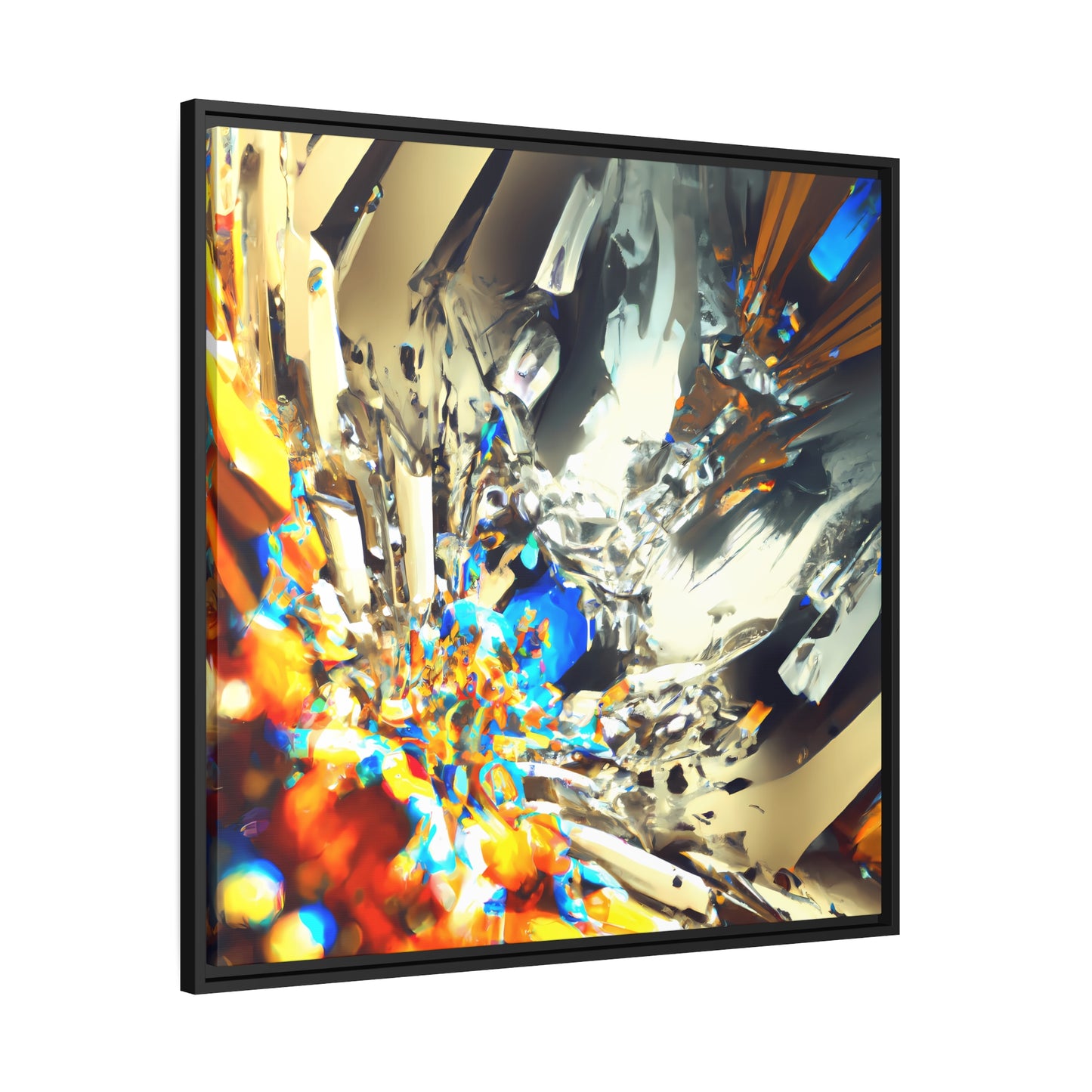 Temporal Flux 6 - on Framed Canvas