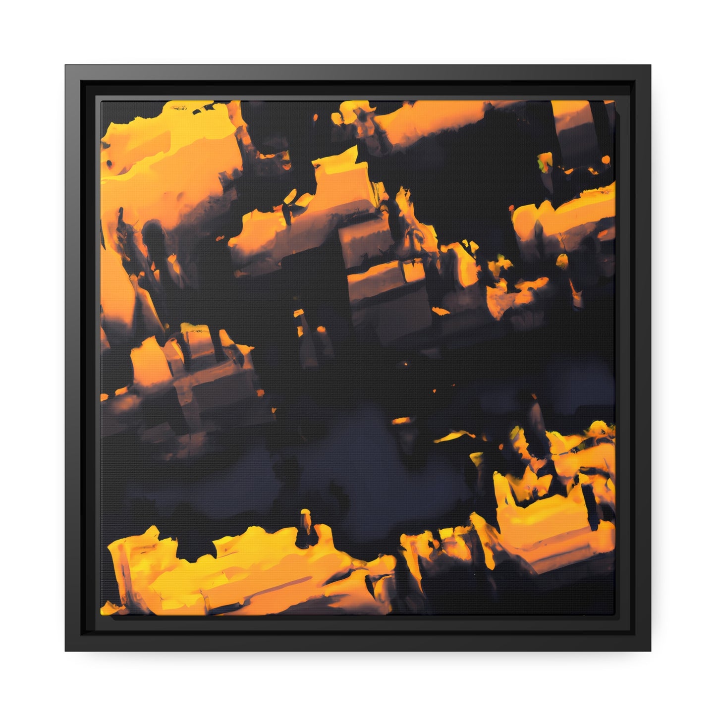 Fabstract 20 - on Framed Canvas