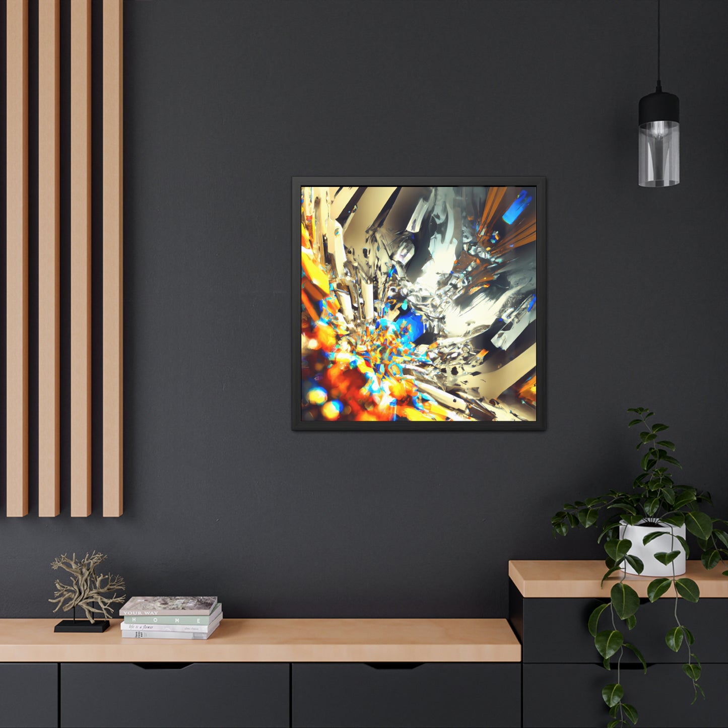 Temporal Flux 9 - on Framed Print