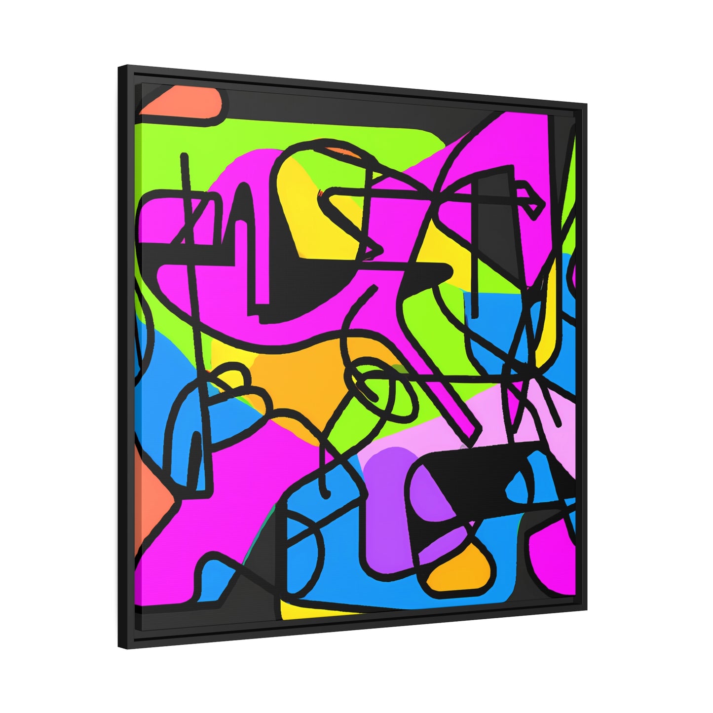 Fabstract 3 - on Framed Canvas