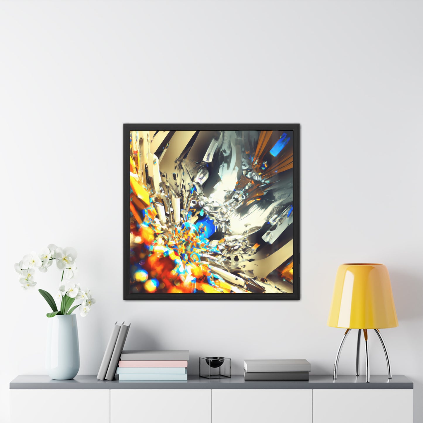 Temporal Flux 9 - on Framed Print