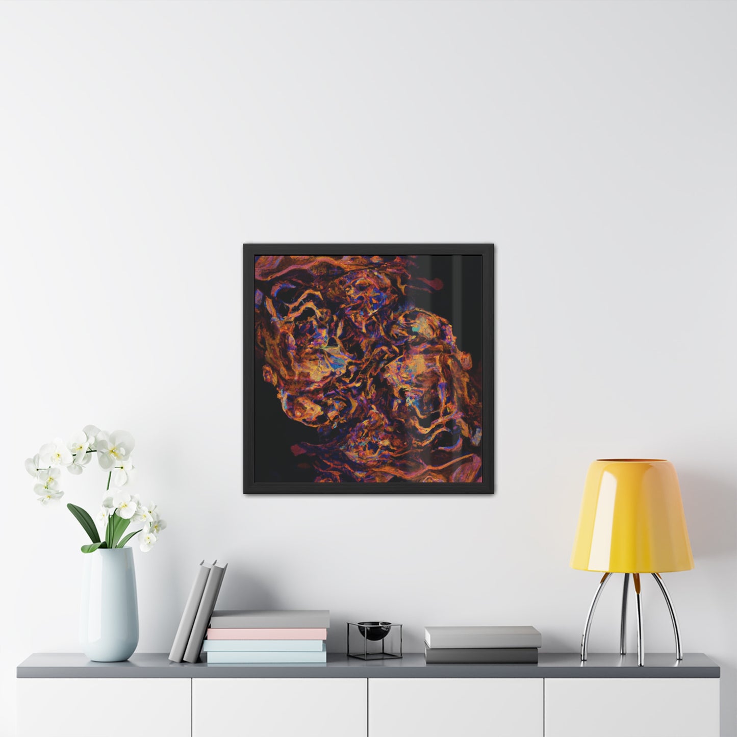 Fabstract 120 - on Framed Print