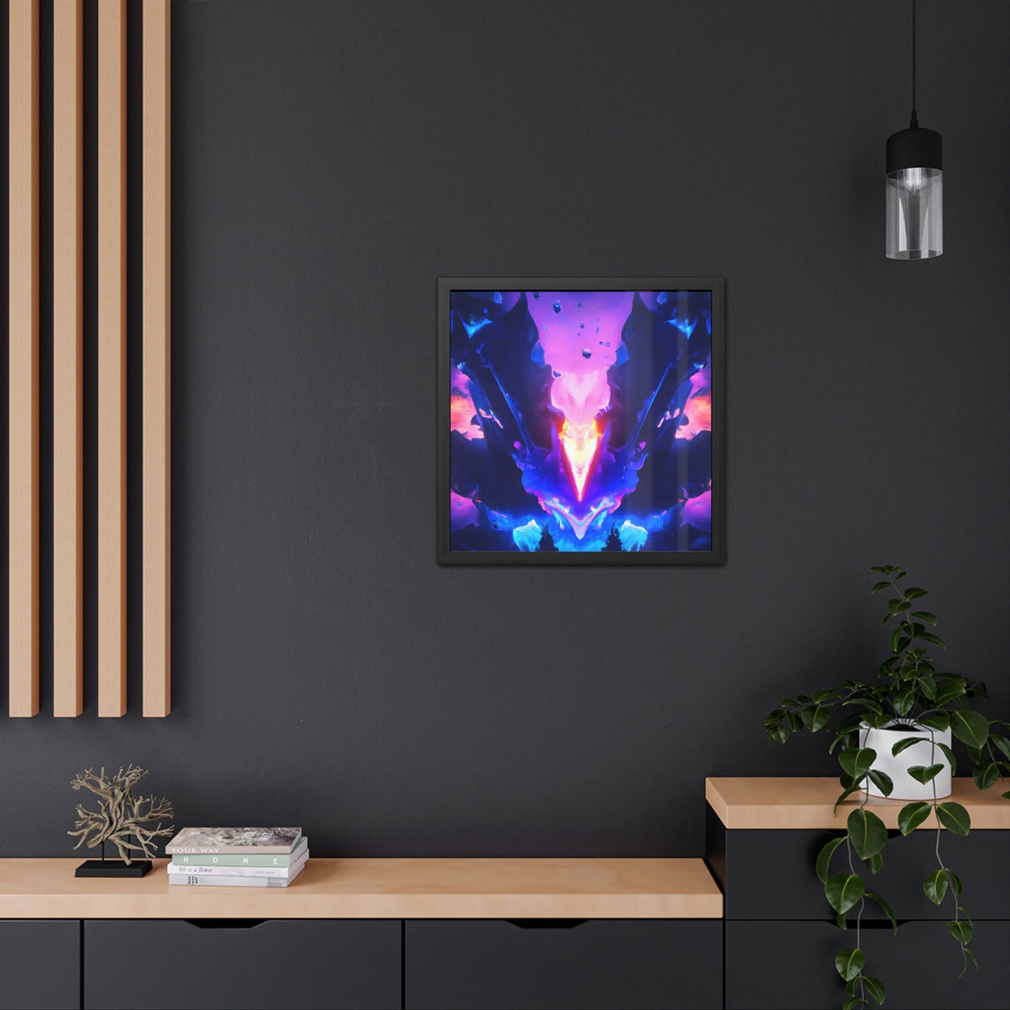 Neon Nexus 11 - on Framed Print