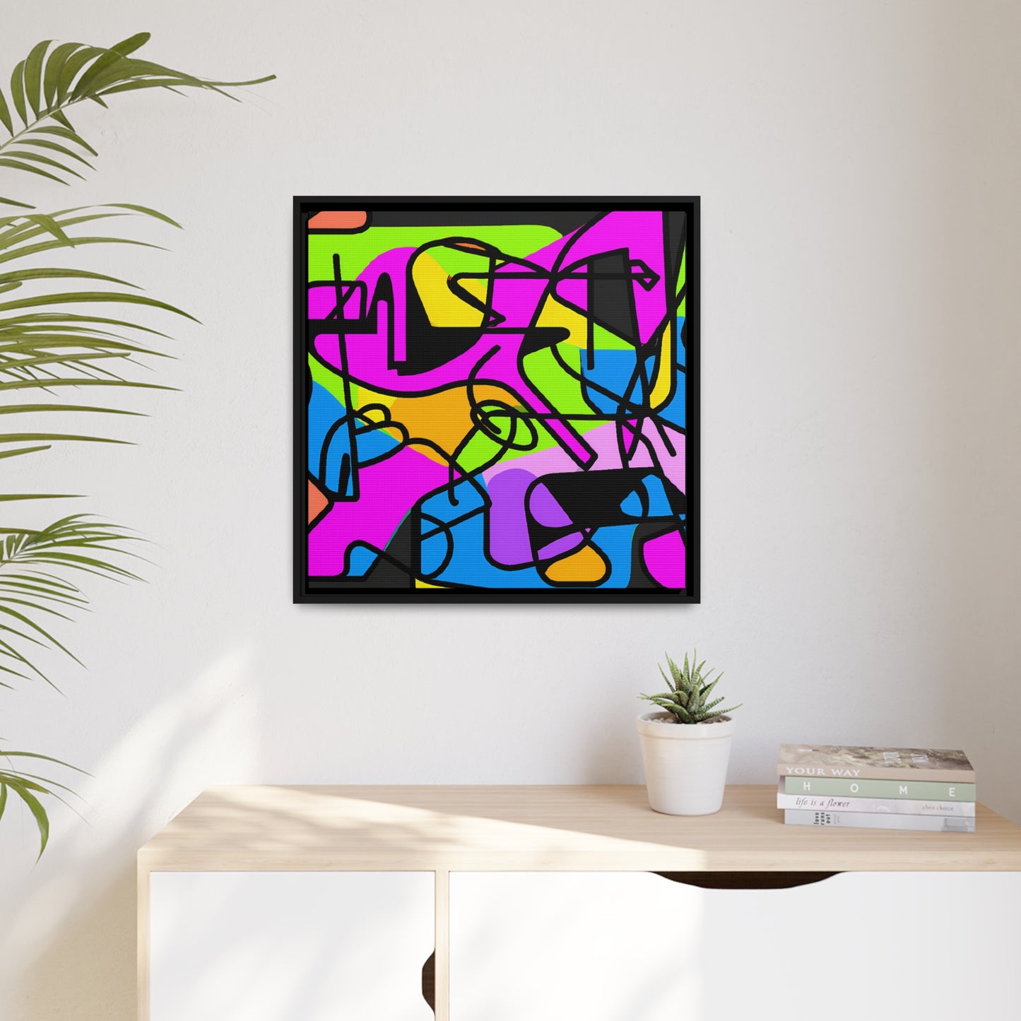 Fabstract 3 - on Framed Canvas