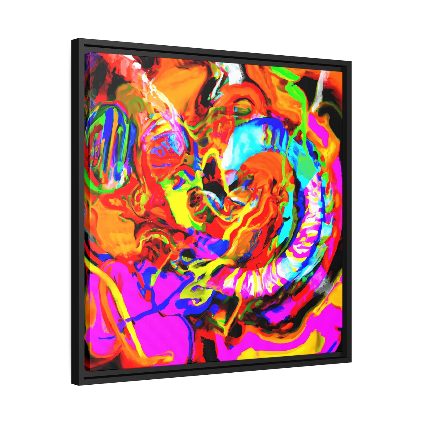 Fabstract 40 - on Framed Canvas