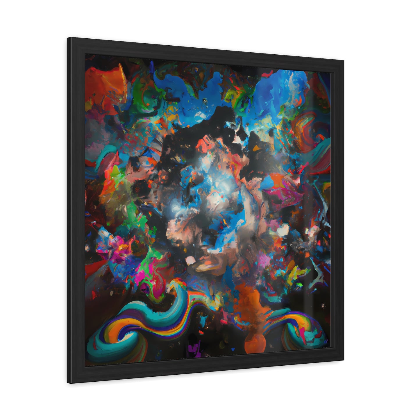 Fabstract 104 - on Framed Print